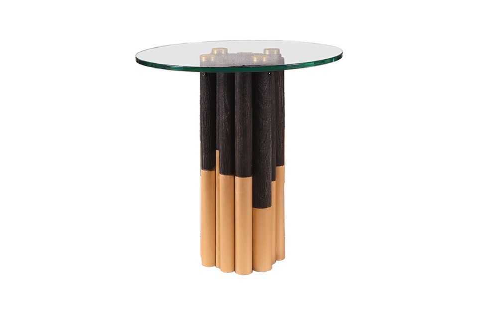 Eclipse Glass Lamp Table