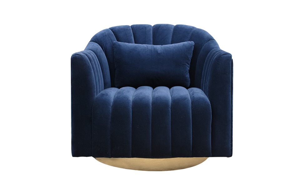 Ortha Swivel Armchair LV 18 Navy