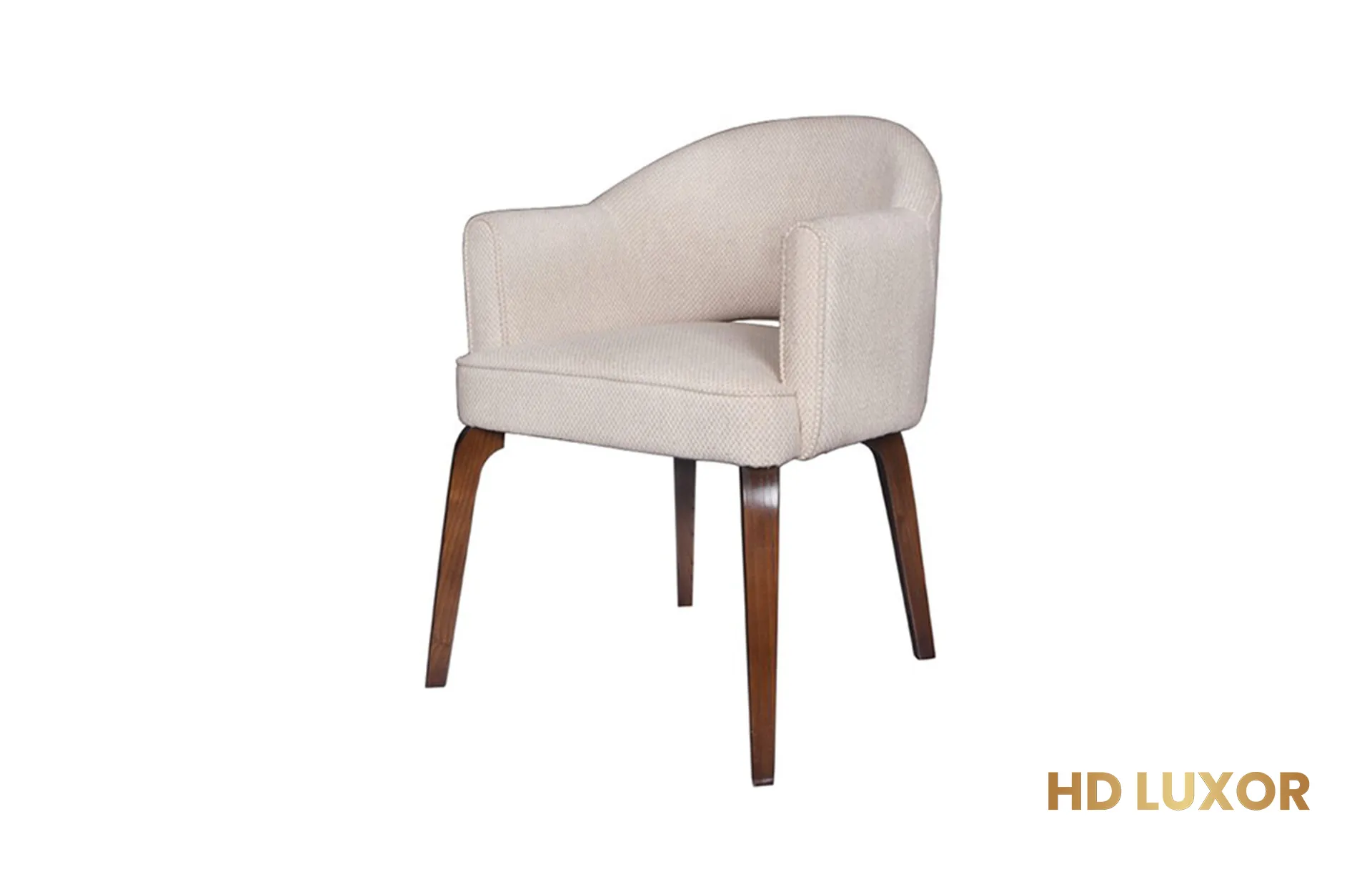 A modern three-seater sofa in a rich navy blue fabric, featuring clean lines, tapered wooden legs, and styled with decorative cushions in a sunlit contemporary living room. A perfect centerpiece for any modern Indonesian home.