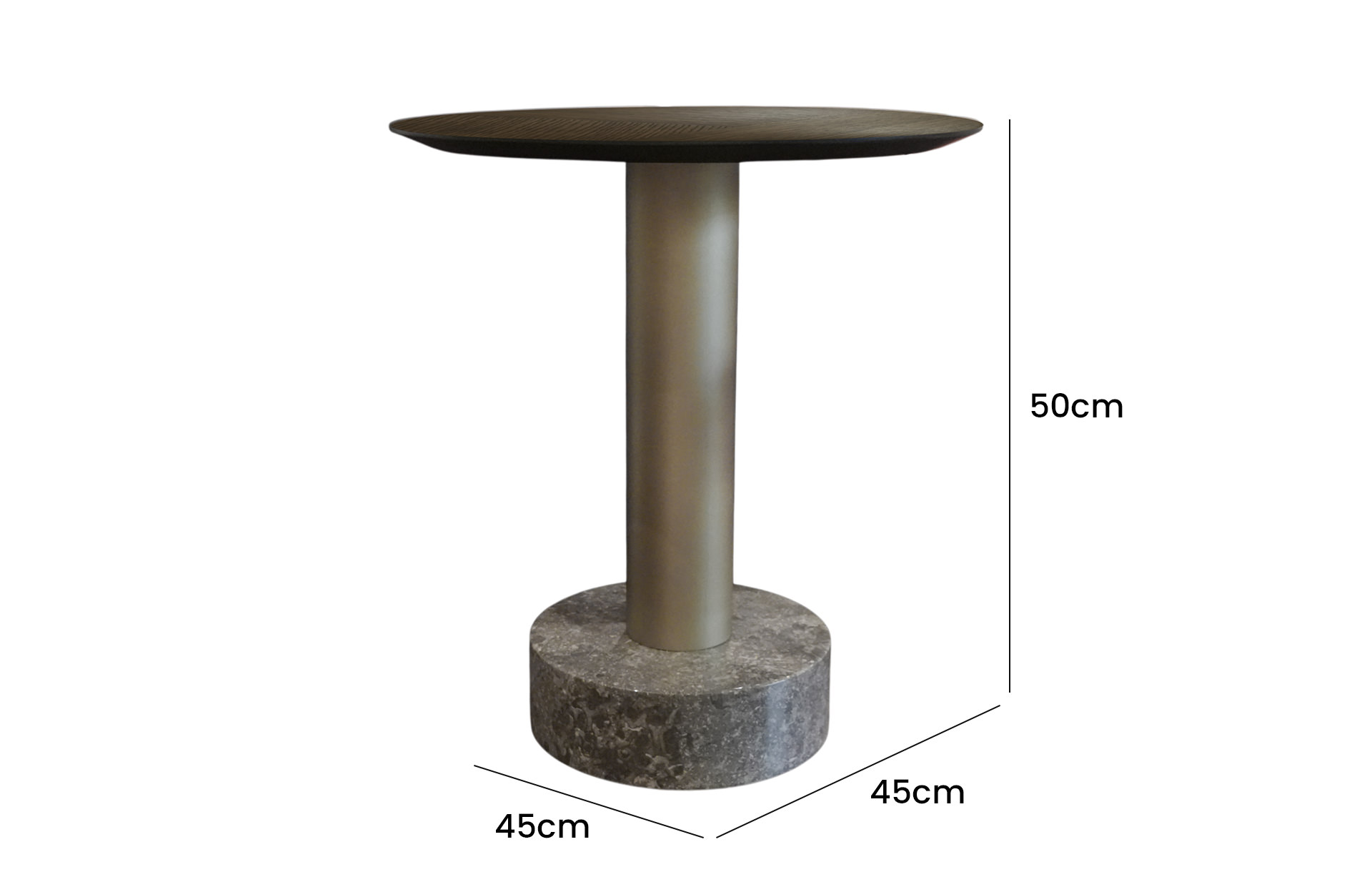 Home Decor Galago End Table FLET04703JH Front View Size