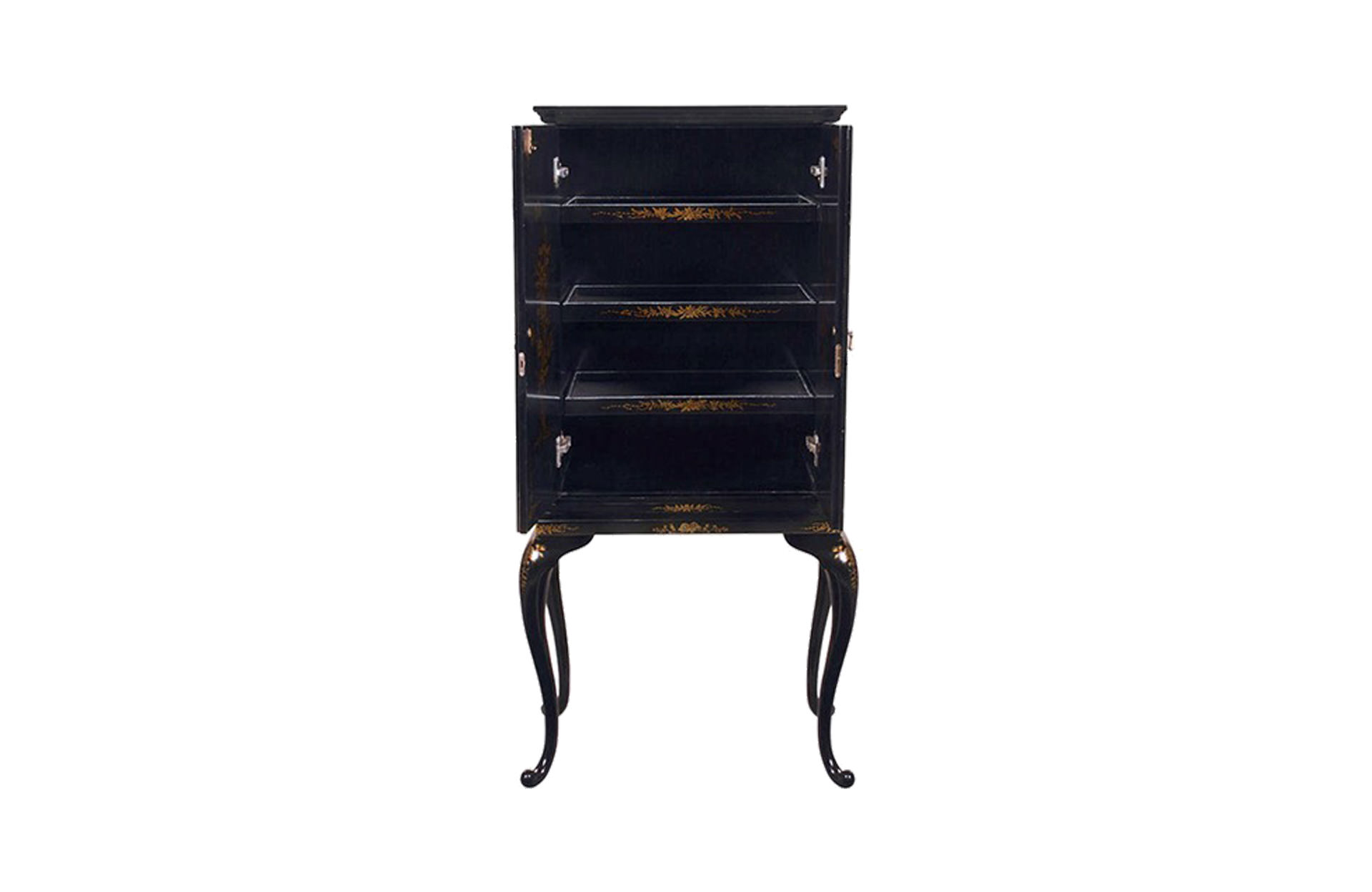 Home Decor Jewelry Cabinet Chinoiserie 34292 Open Front View