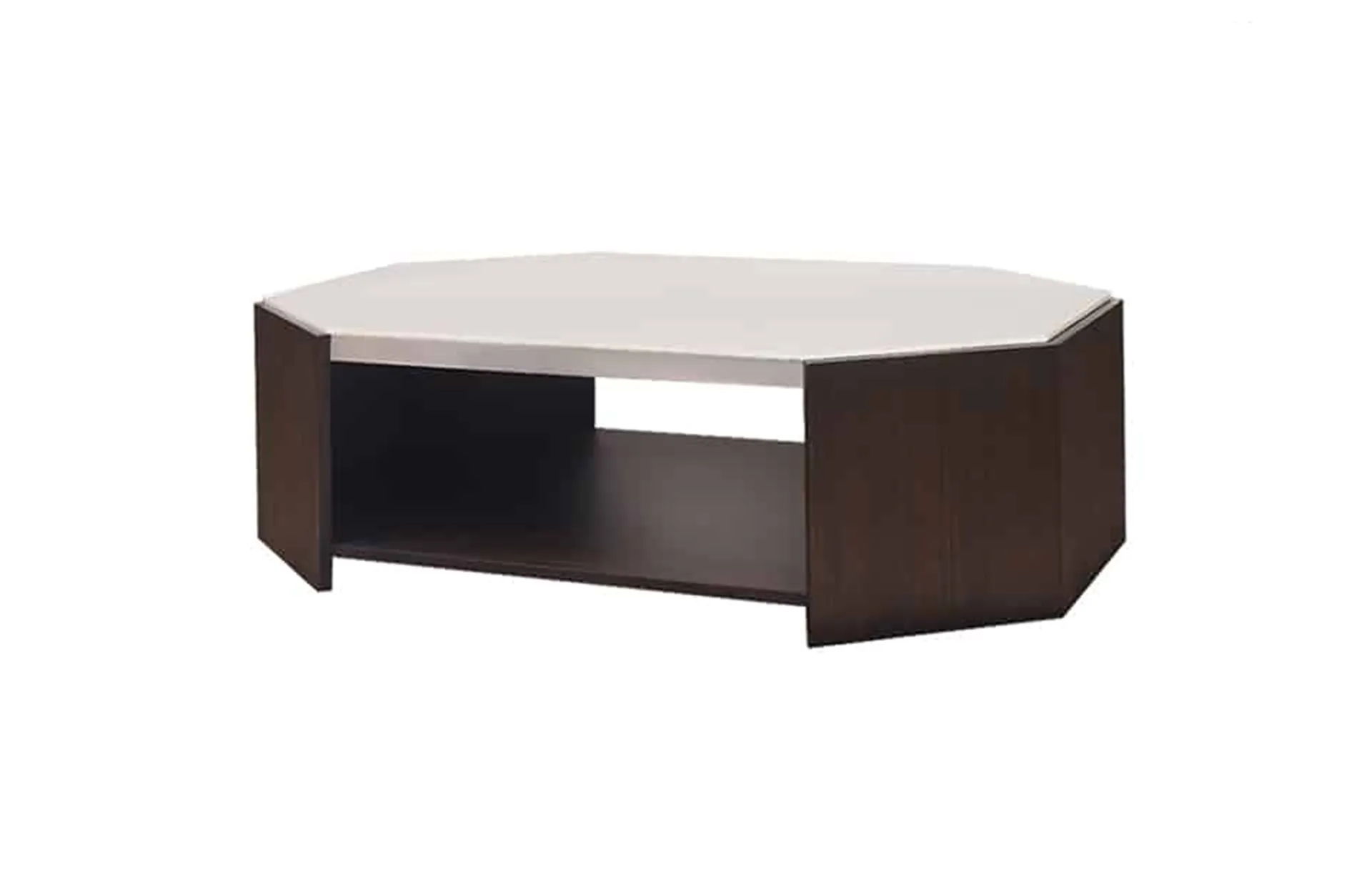 Home Decor Octagon Coffee Table 34891 Side View