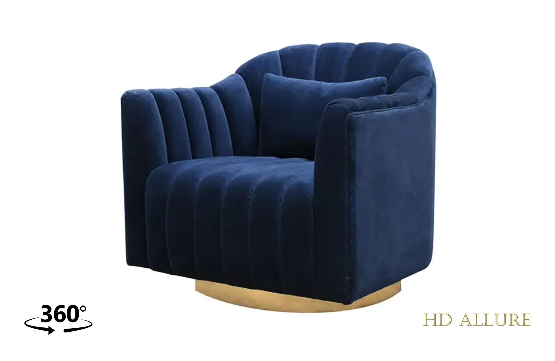 Ortha Swivel Armchair LV 18 Navy