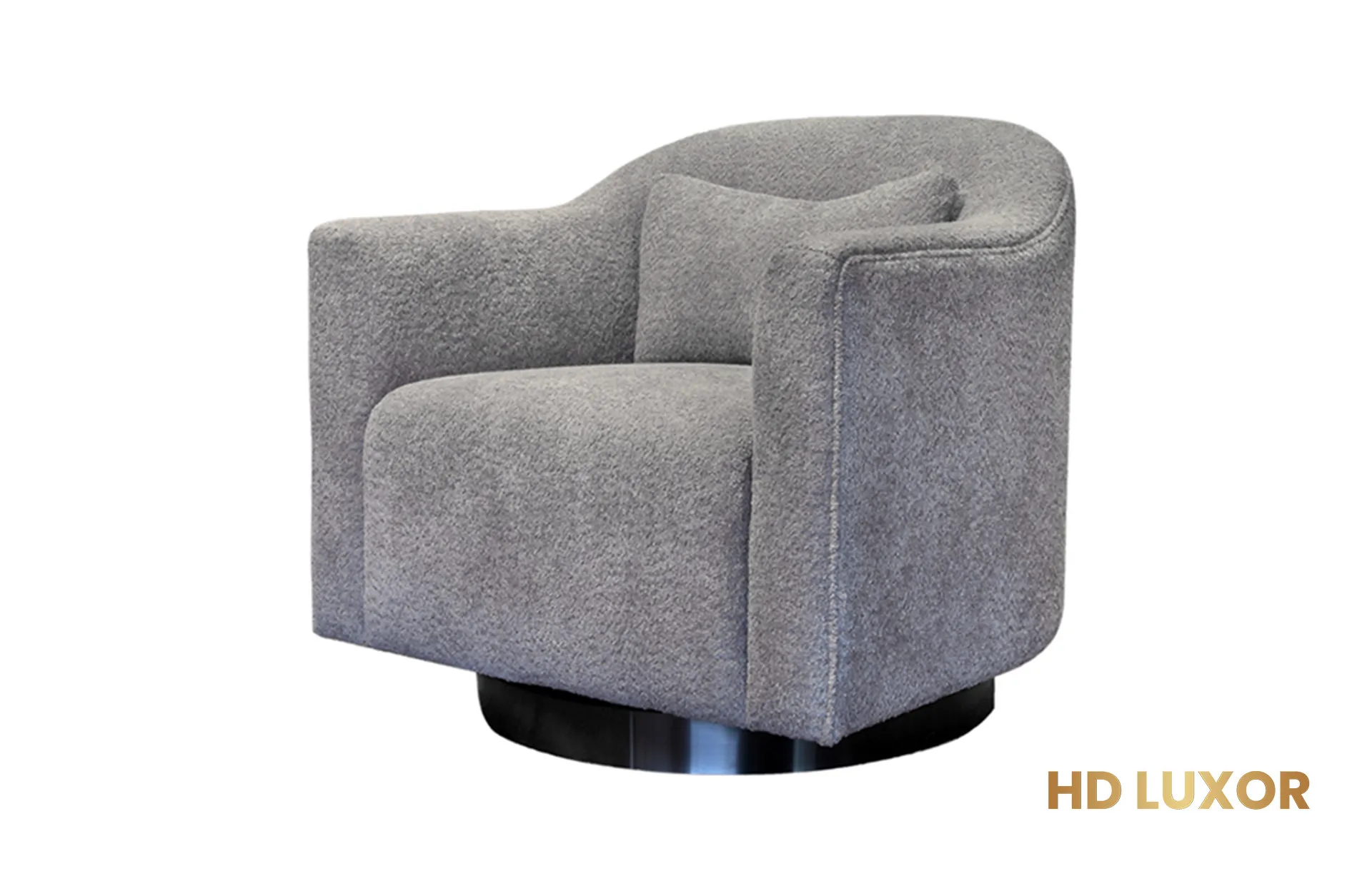 Home Decor Ortha Swivel Armchair Plain Side View