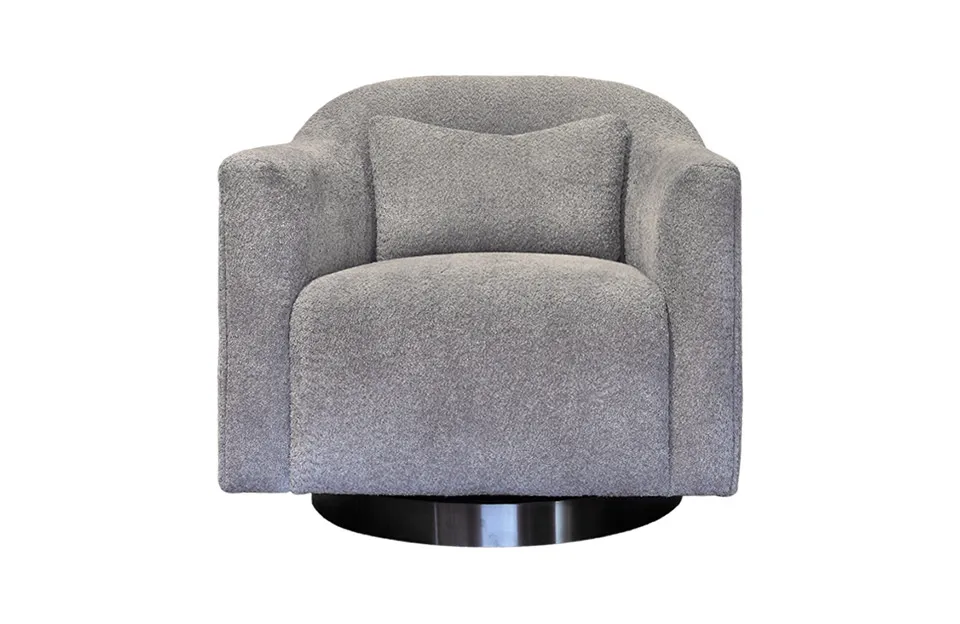Home Decor Ortha Swivel Armchair Plain Front View