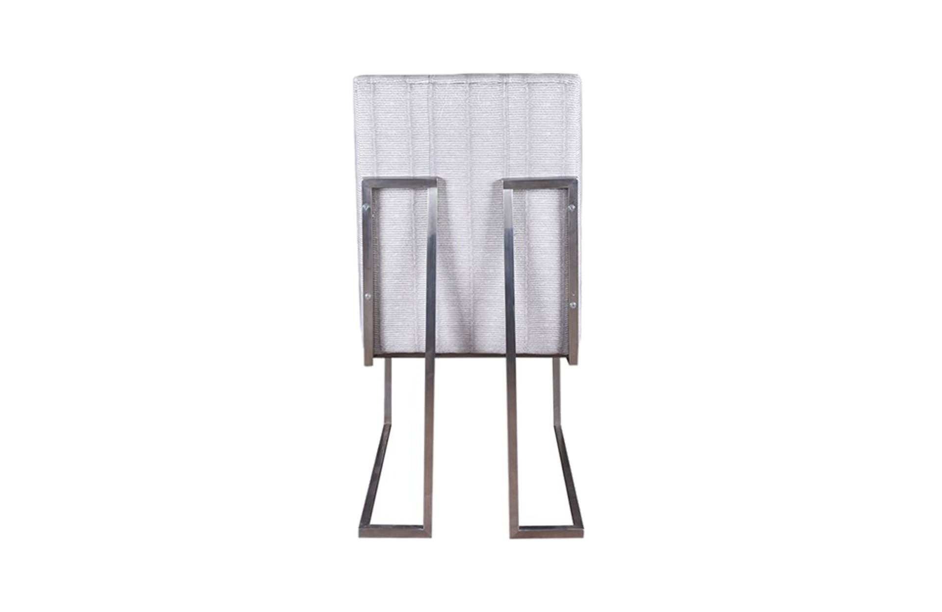 Home Decor SS2169001 Chair Stainless Back View