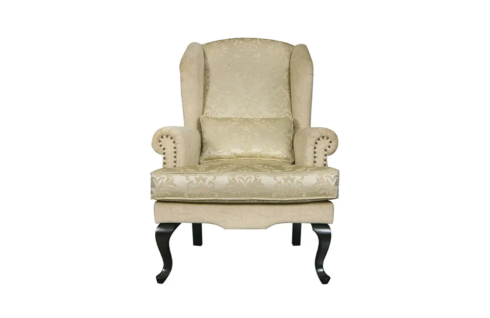 Home Decor SS2207003 Castaneda Wing Chair Front View