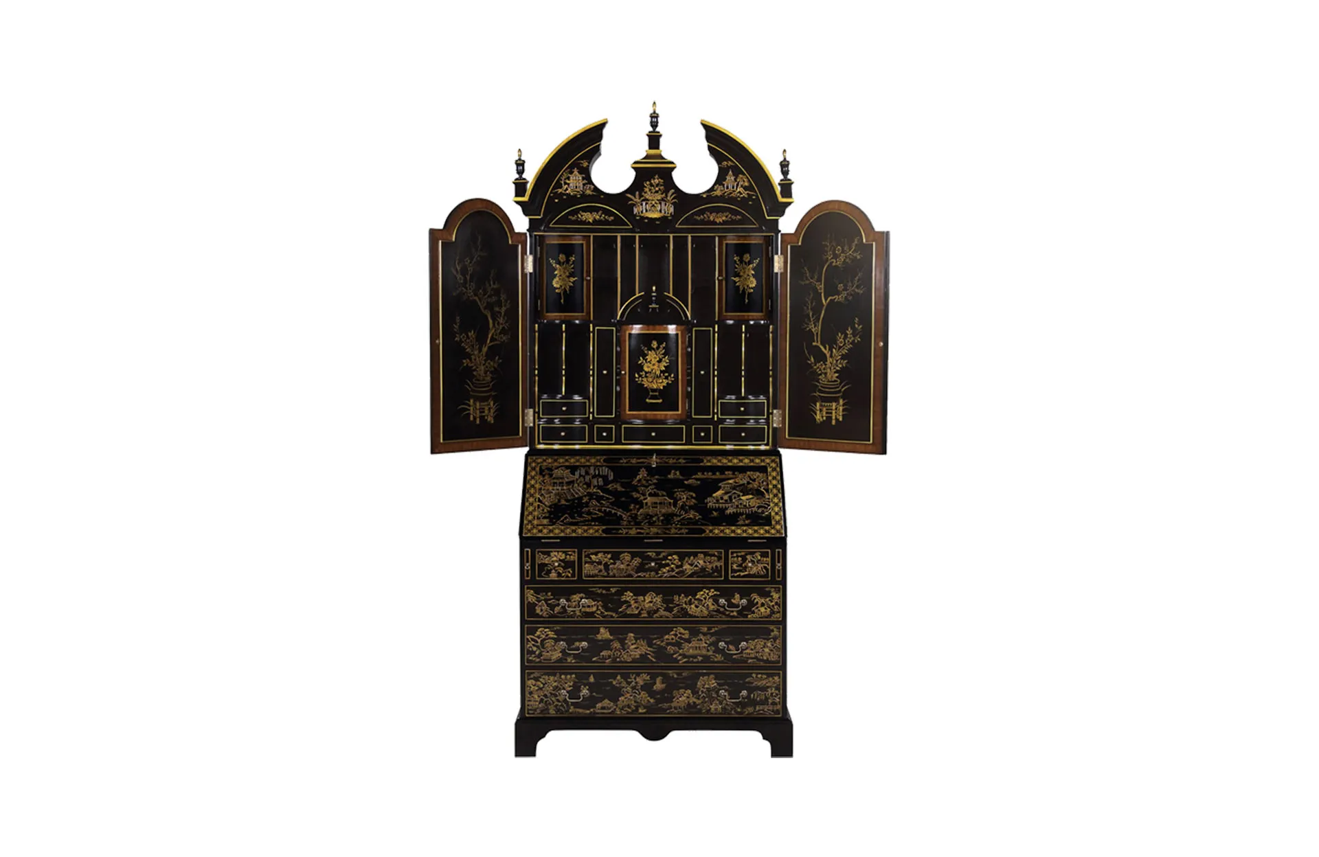 Home Decor Secretary Desk Chinoiserie 34420 Front View 1