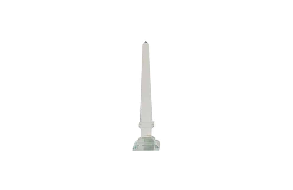 Clear Glass Obelisk AV75475