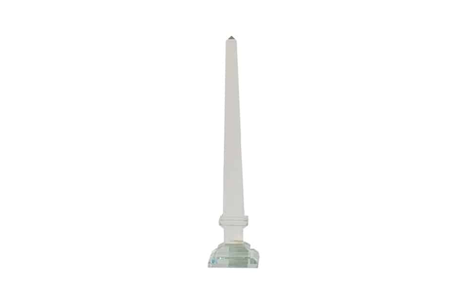 Clear Glass Obelisk AV75477
