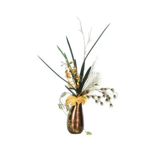 No.62 - 022022 Brons Vase Oker Lily Gold Modern