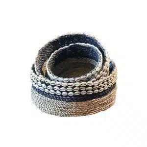 Set of 3 basket shell Bicolore