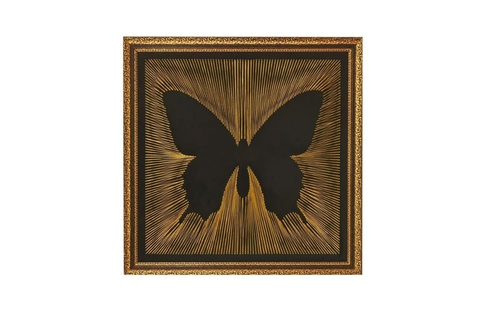 Wall Art Frame Butterfly Silhouette with Frame