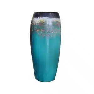 Green Wooden Vas