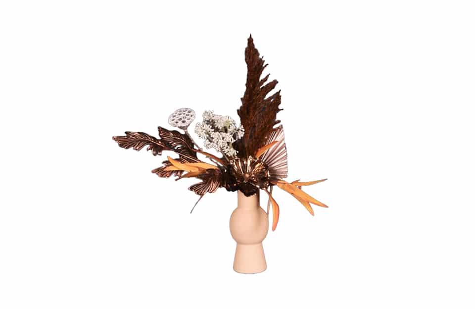 Nr. 19 Modern Metal Vase, Funky Look 2023