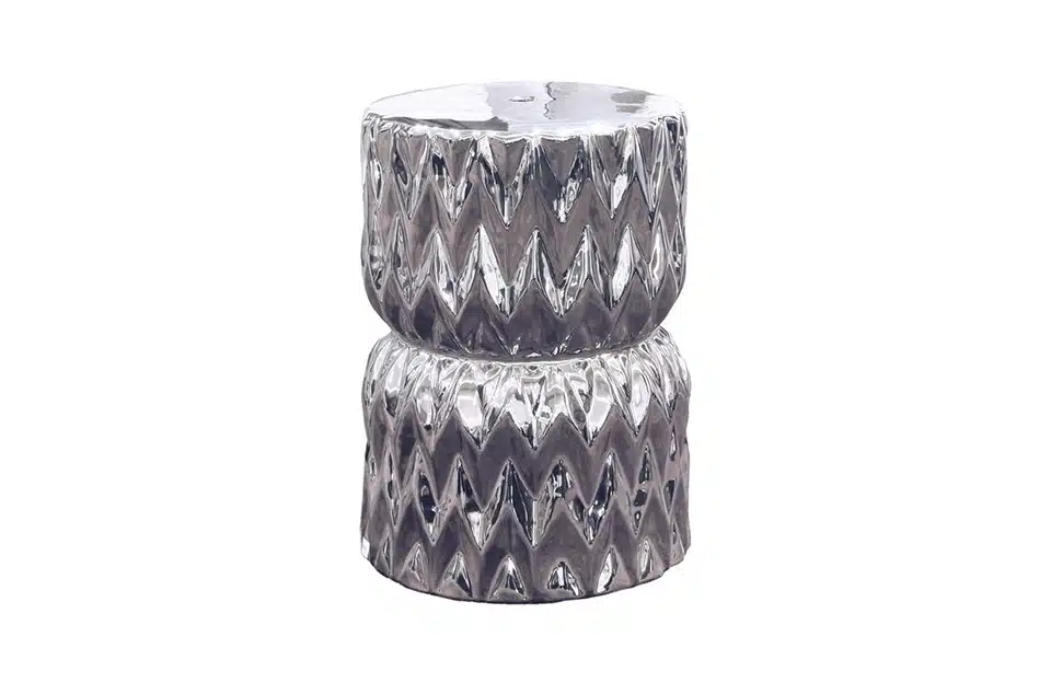 Silver Ceramic Stool 2212