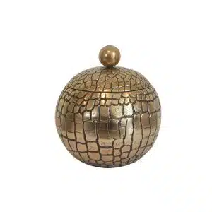 Crocodile Texture Pot LB78223-Gold