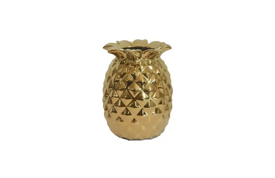 Pineapple Vase 1743-Gold