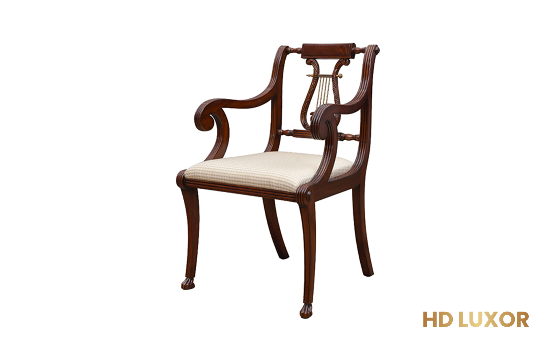 Home Decor Arm Chair Lyre 11429 Side View