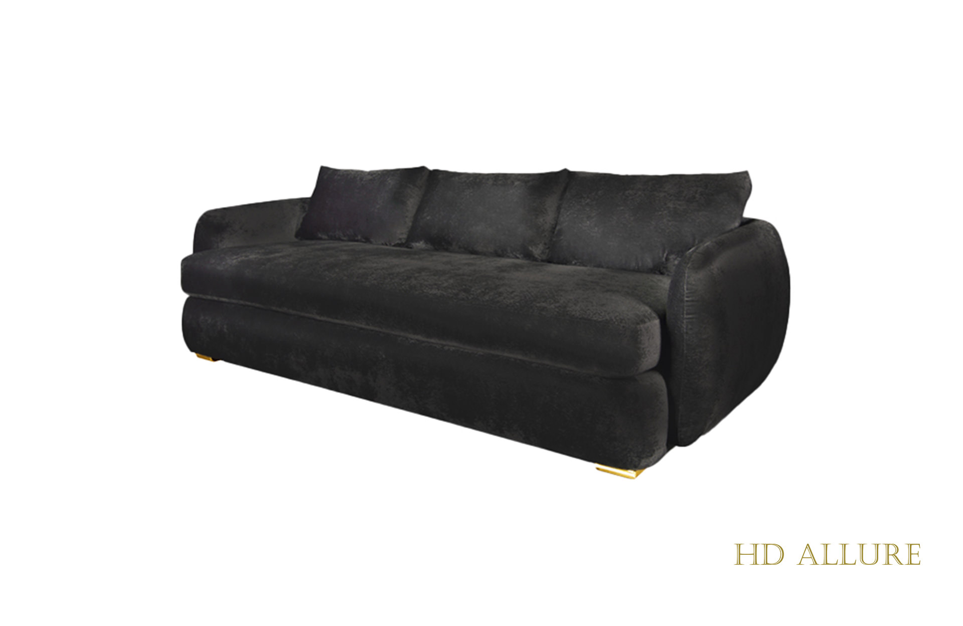 Home Decor Blooms Sofa 3.5 S Side View