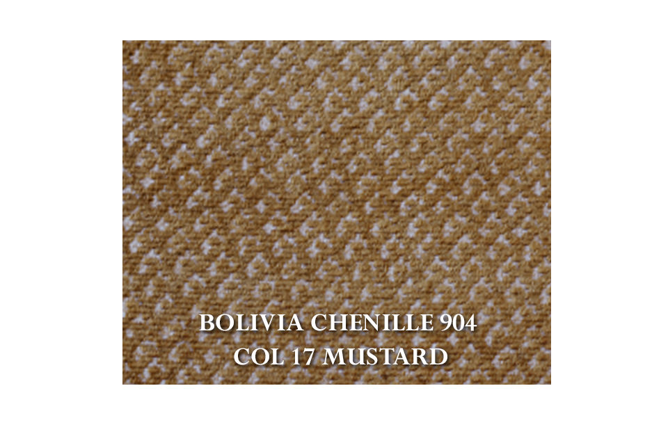 Home Decor Brighton Recliner Armchair Fabric View BOLIVIA CHENILLE 904 COL 17 MUSTARD