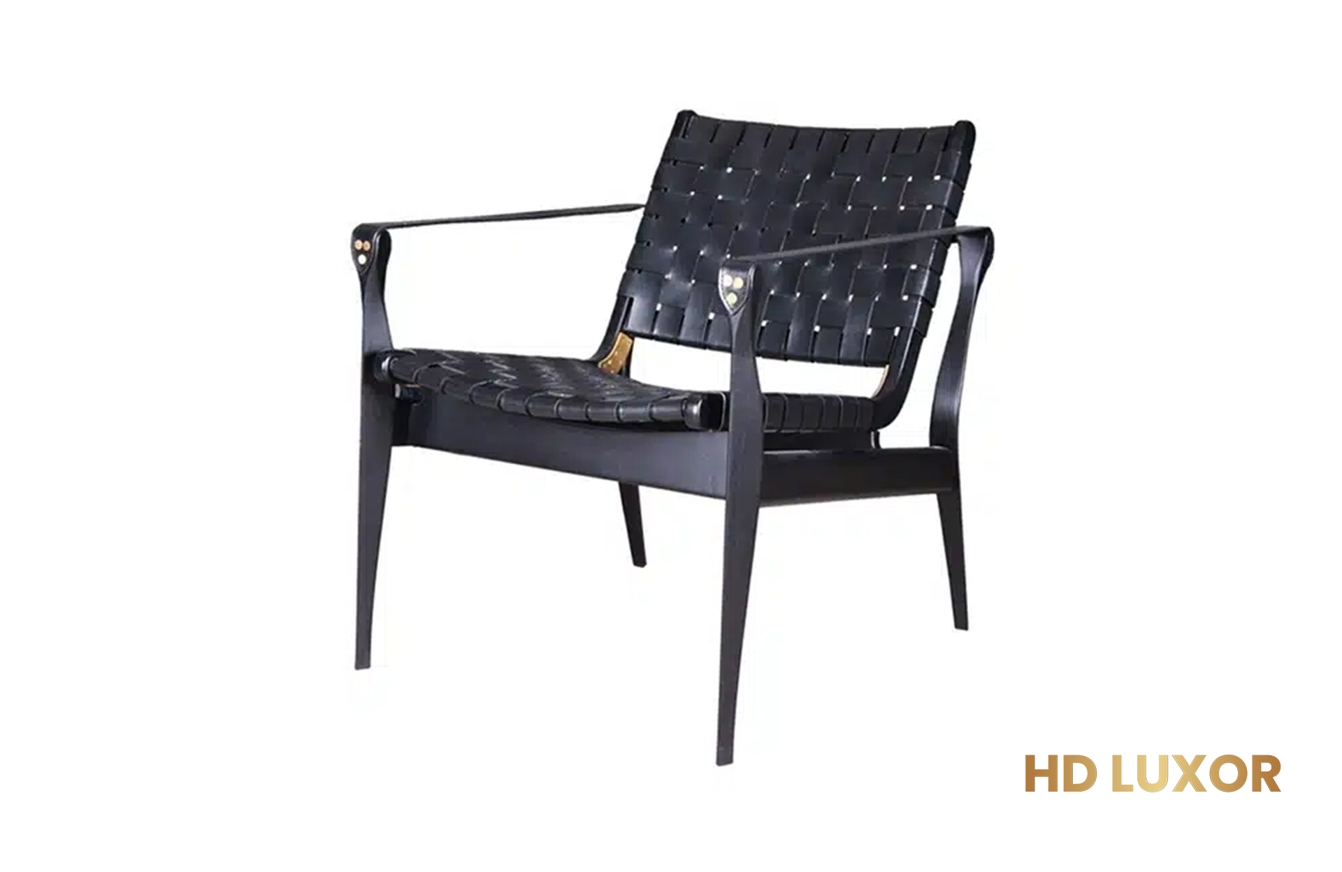 Home Decor New York Safari Chair N050-1 Black Side View