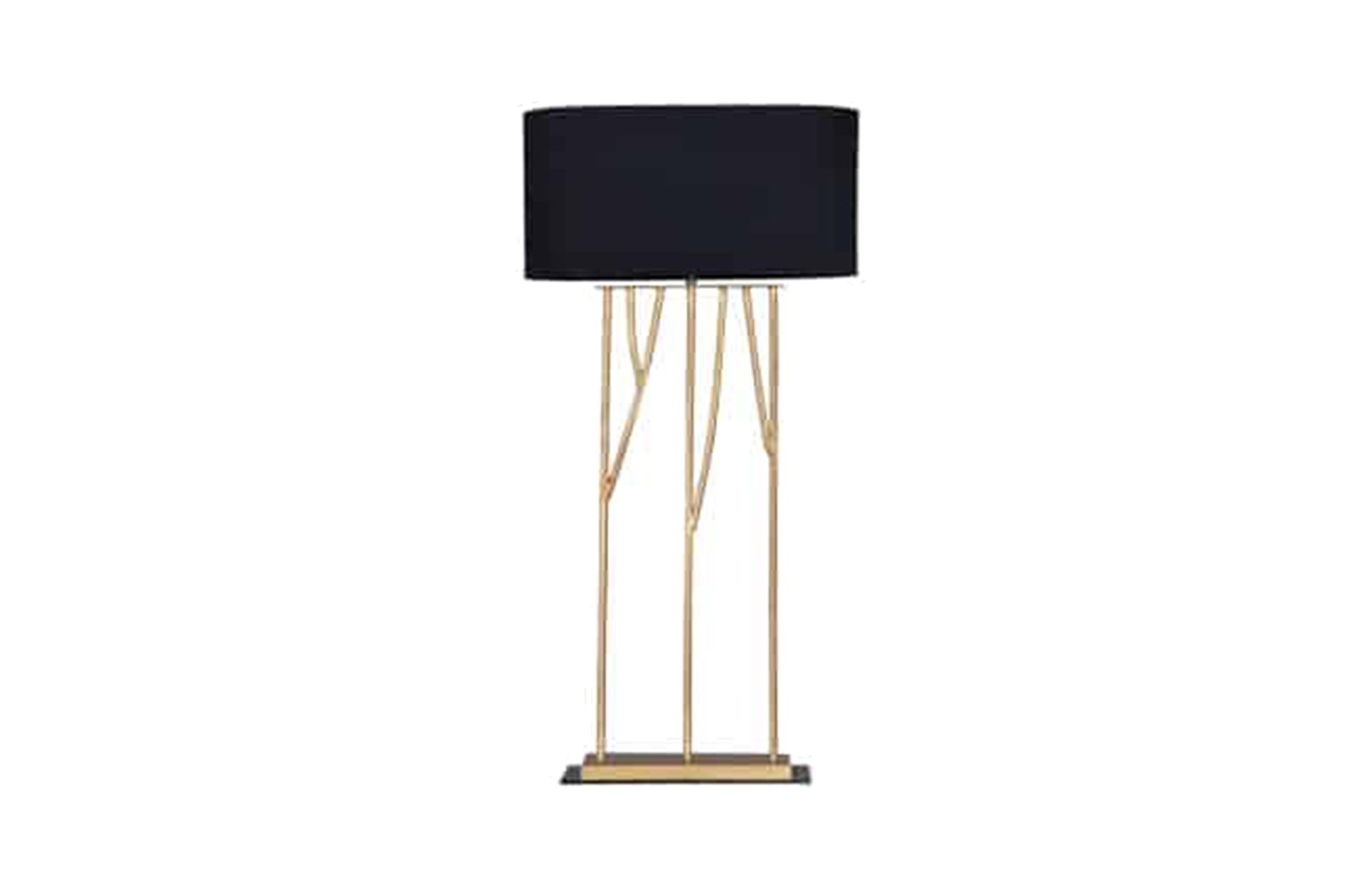 Home Decor Perrine Lamp ID412/EX192/BLACK Front View