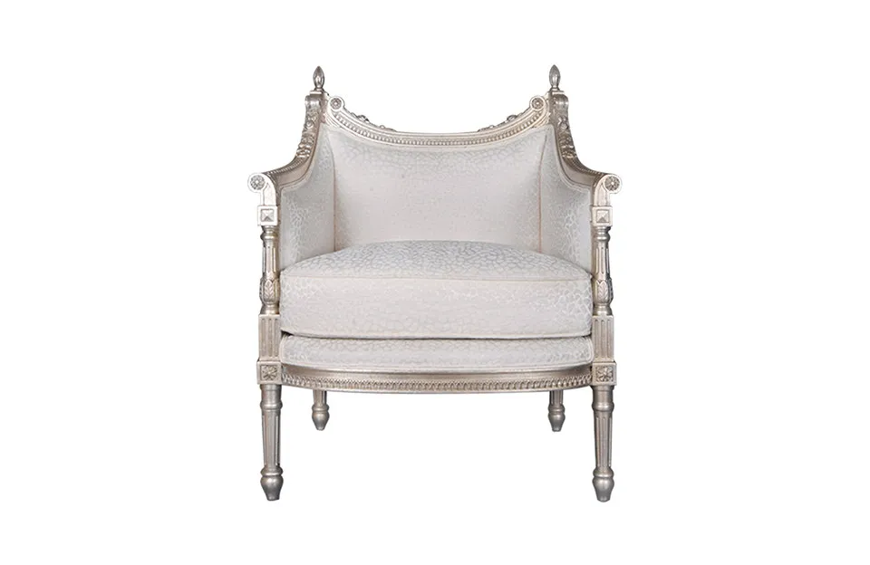 Home Decor Philips Chair Cobbler Ivory Front View