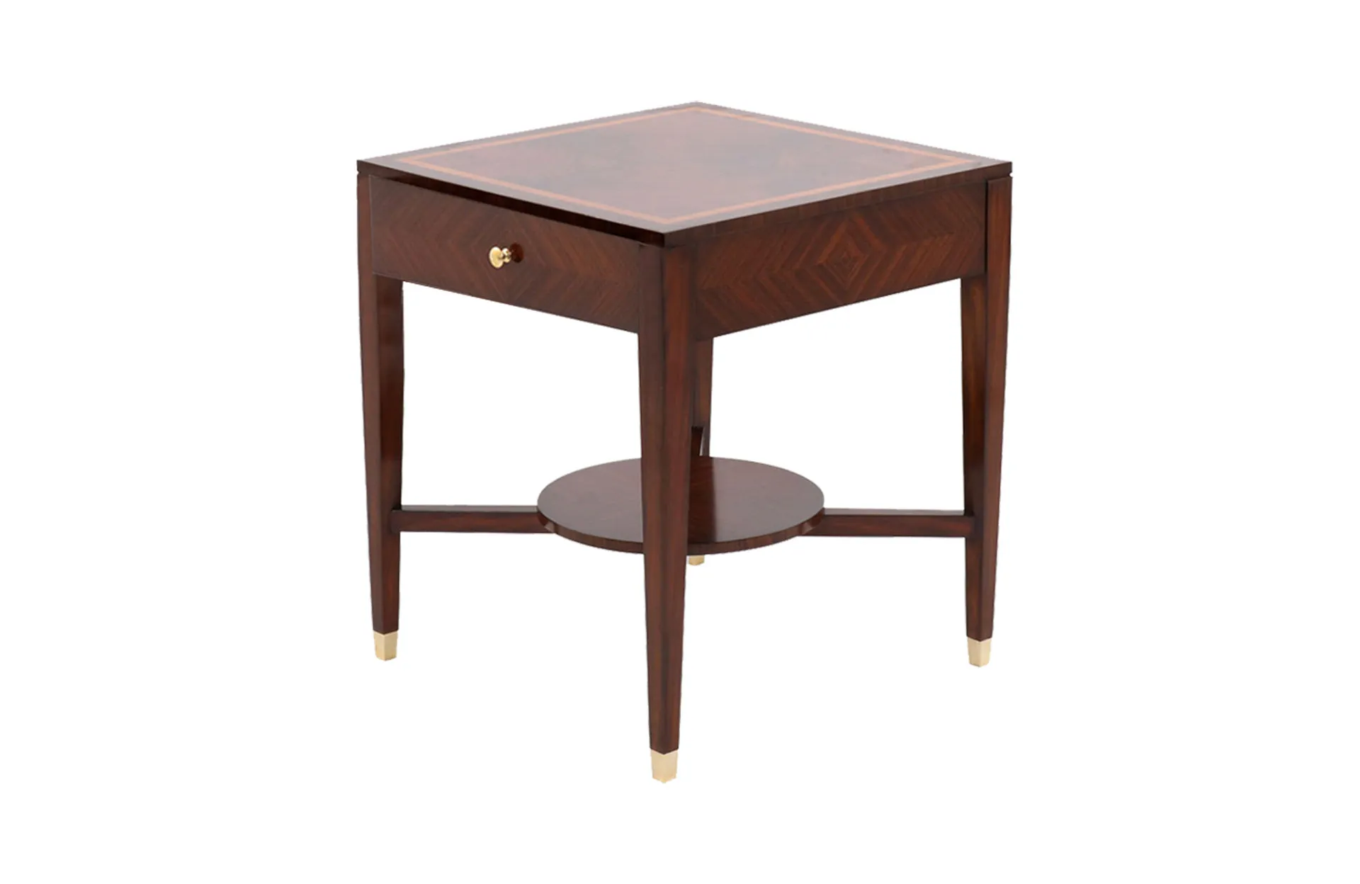 Home Decor Rosewood Side Table 34853 Side View
