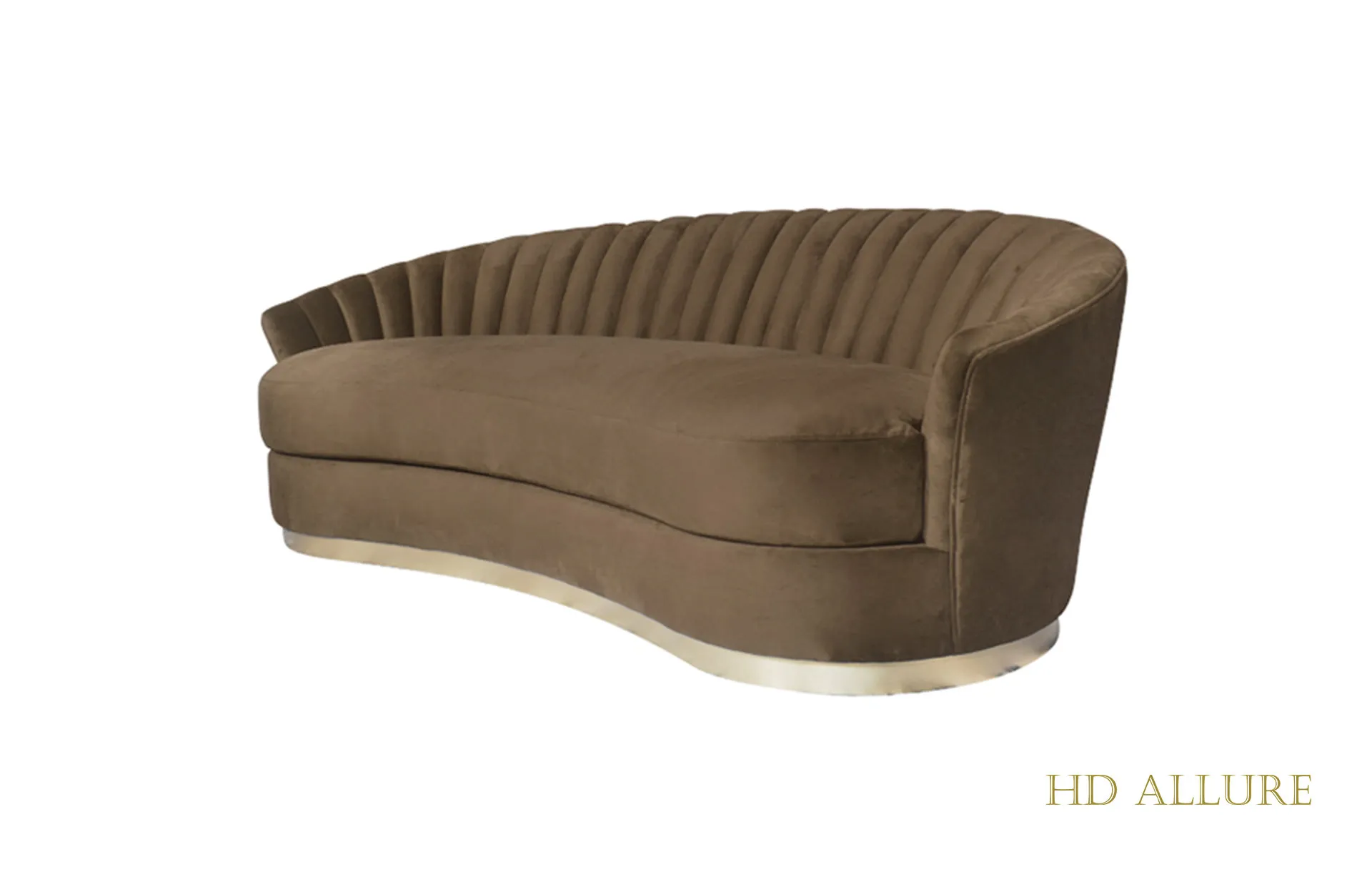 Home Decor Sofa Damascus 3S Marquis Cocoa Side View