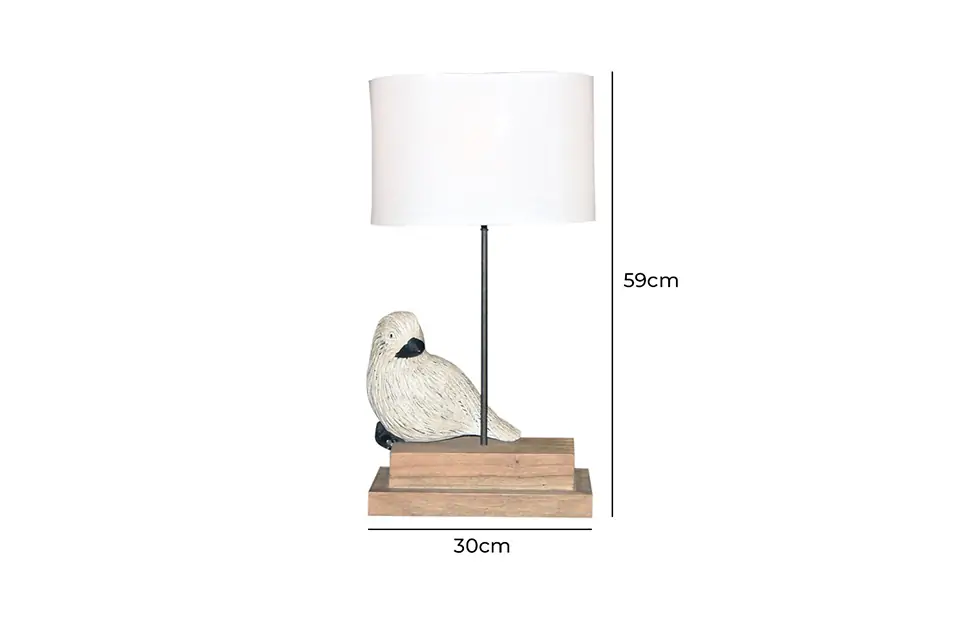 Perrine Table Lamp ID140/EX58 White