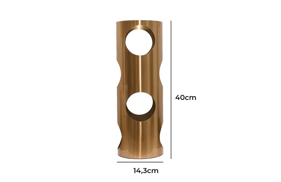FC-W2127B Cylinder Wine Rack Golden