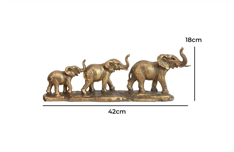 Elephant Family Statue 76885