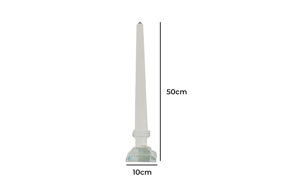 Clear Glass Obelisk AV75477