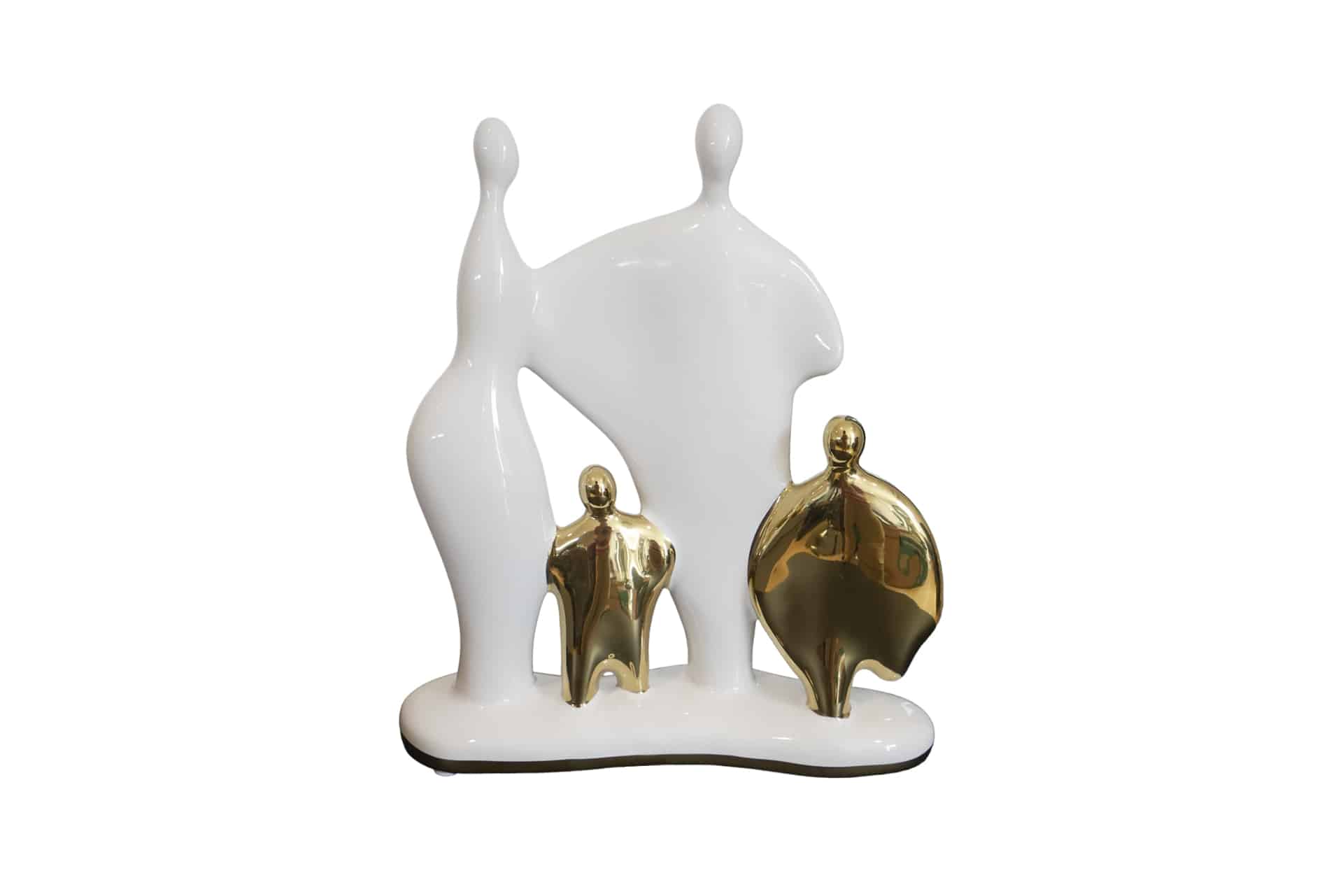 Ceramic Home Decoration 1041 L White Gold