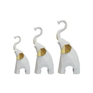 Resin Craft Ornament MK004 C White (3 Perset)