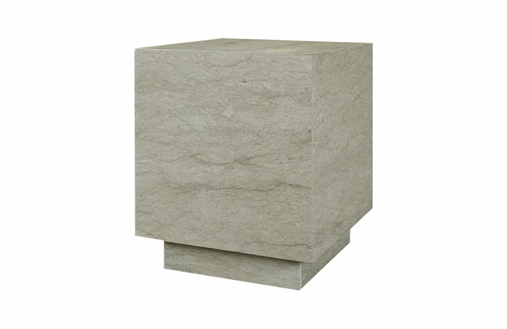 Travertine Side Table