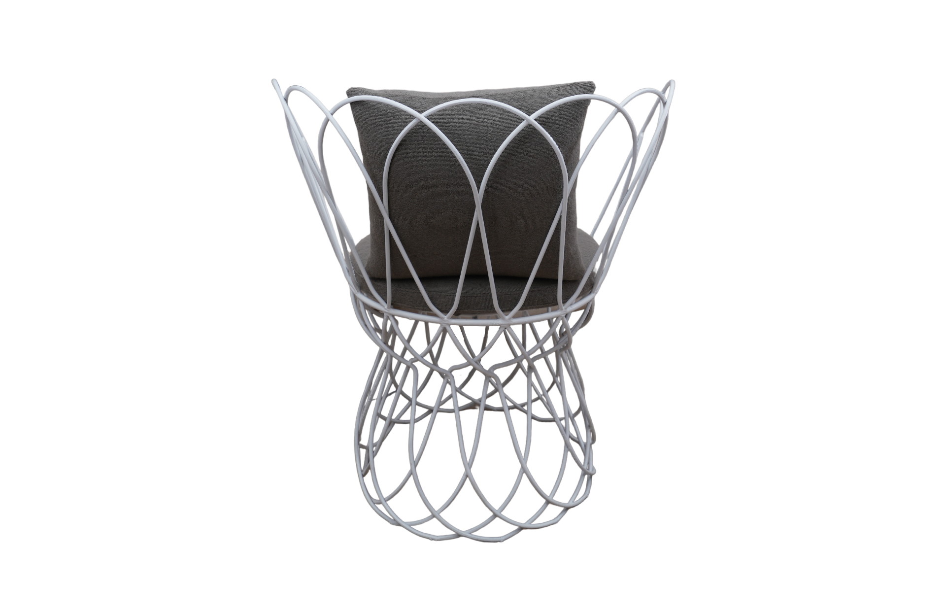 Home Decor Chair Hand Small White Back View