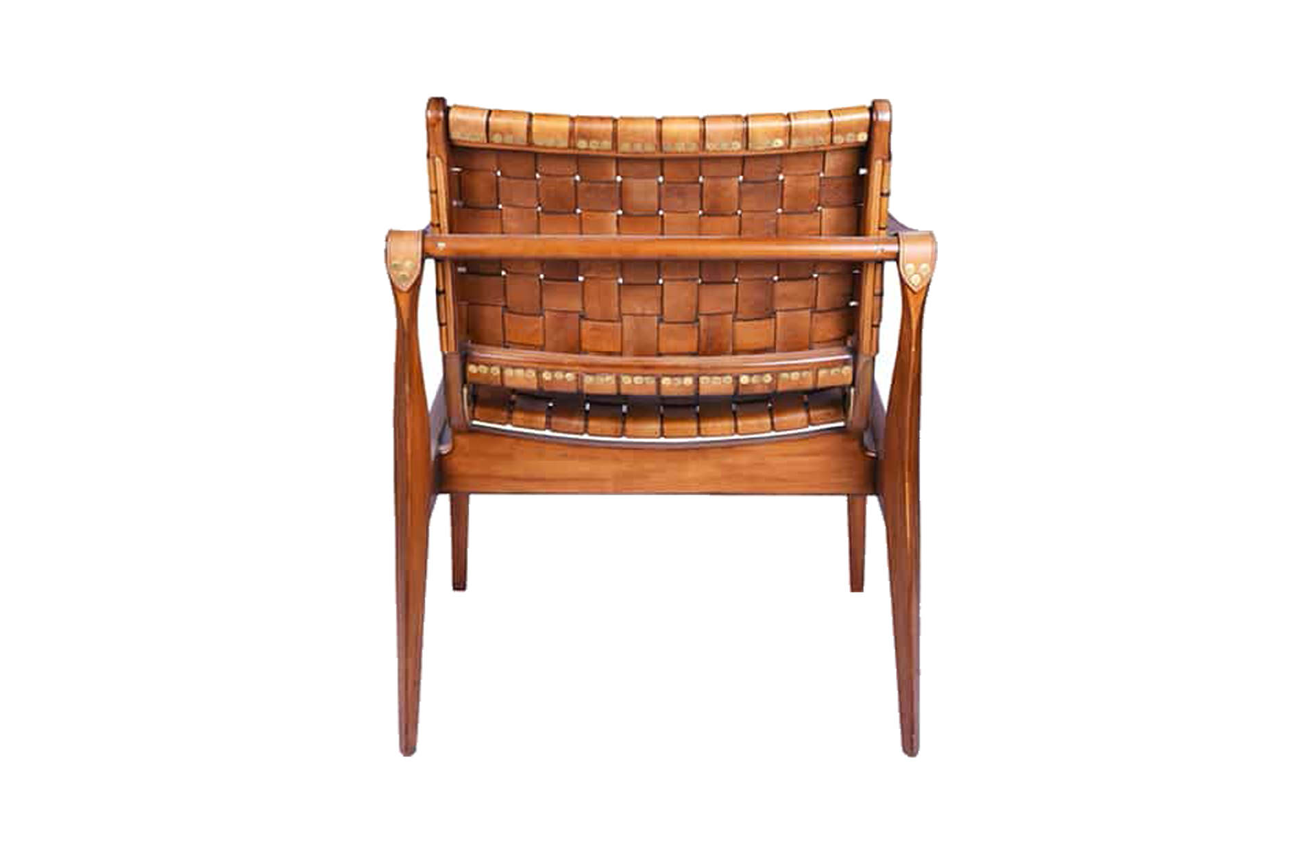 Home Decor New York Safari Chair N050-1 Camel Back View