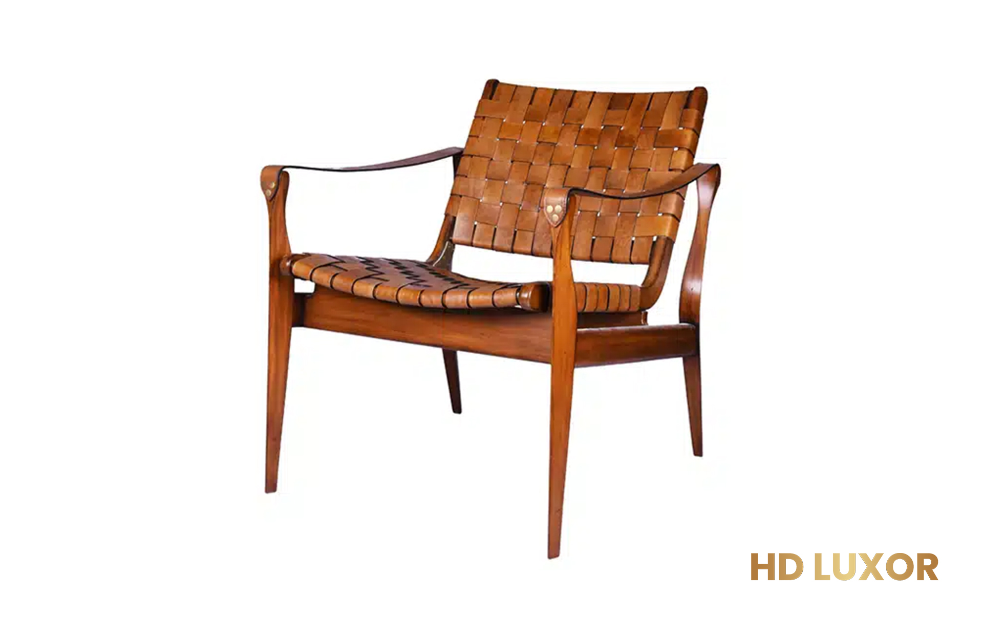 Home Decor New York Safari Chair N050-1 Camel Side View