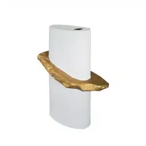 Home Decor Vase & Ceramic Jars White&golden ceramic vase-B FA-D2061B Side View