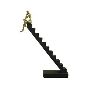 Home Decor Scluptures SZ8346-C Stepping Man Side View