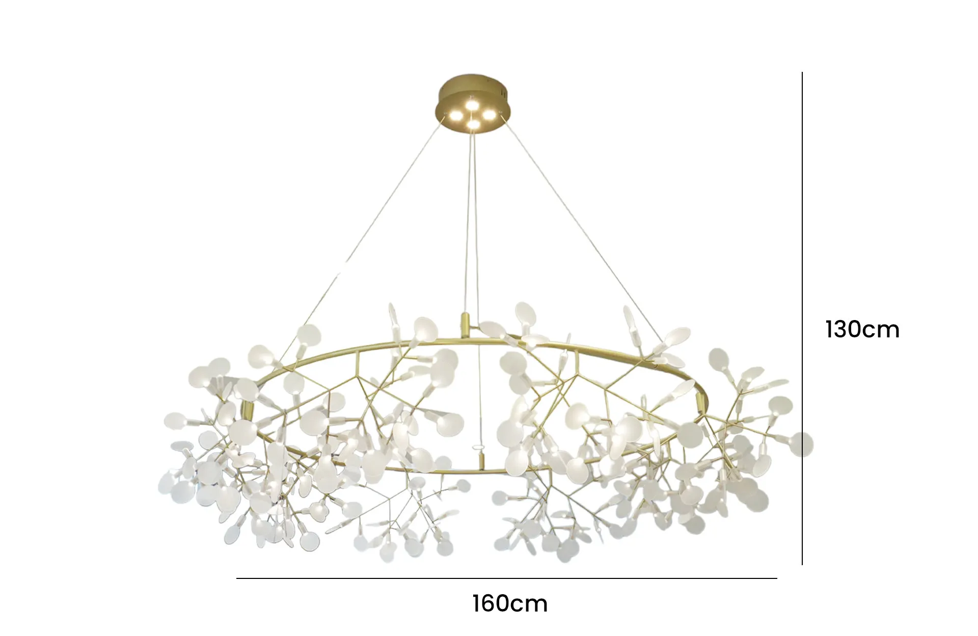 Home Decor Lighting MO 1001R-216 Front View Size