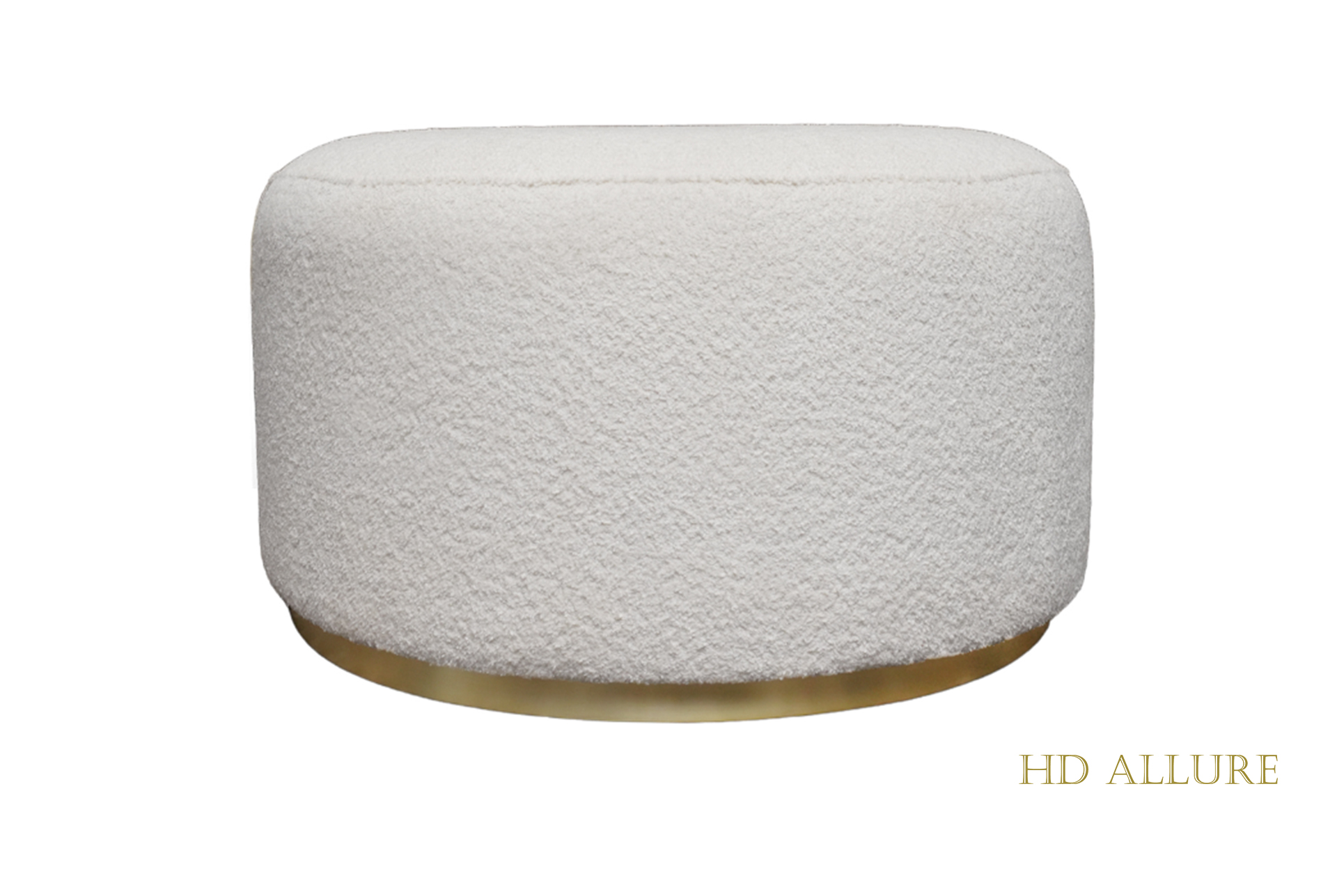Home Decor Stool Lille Oslo Ivory Side View