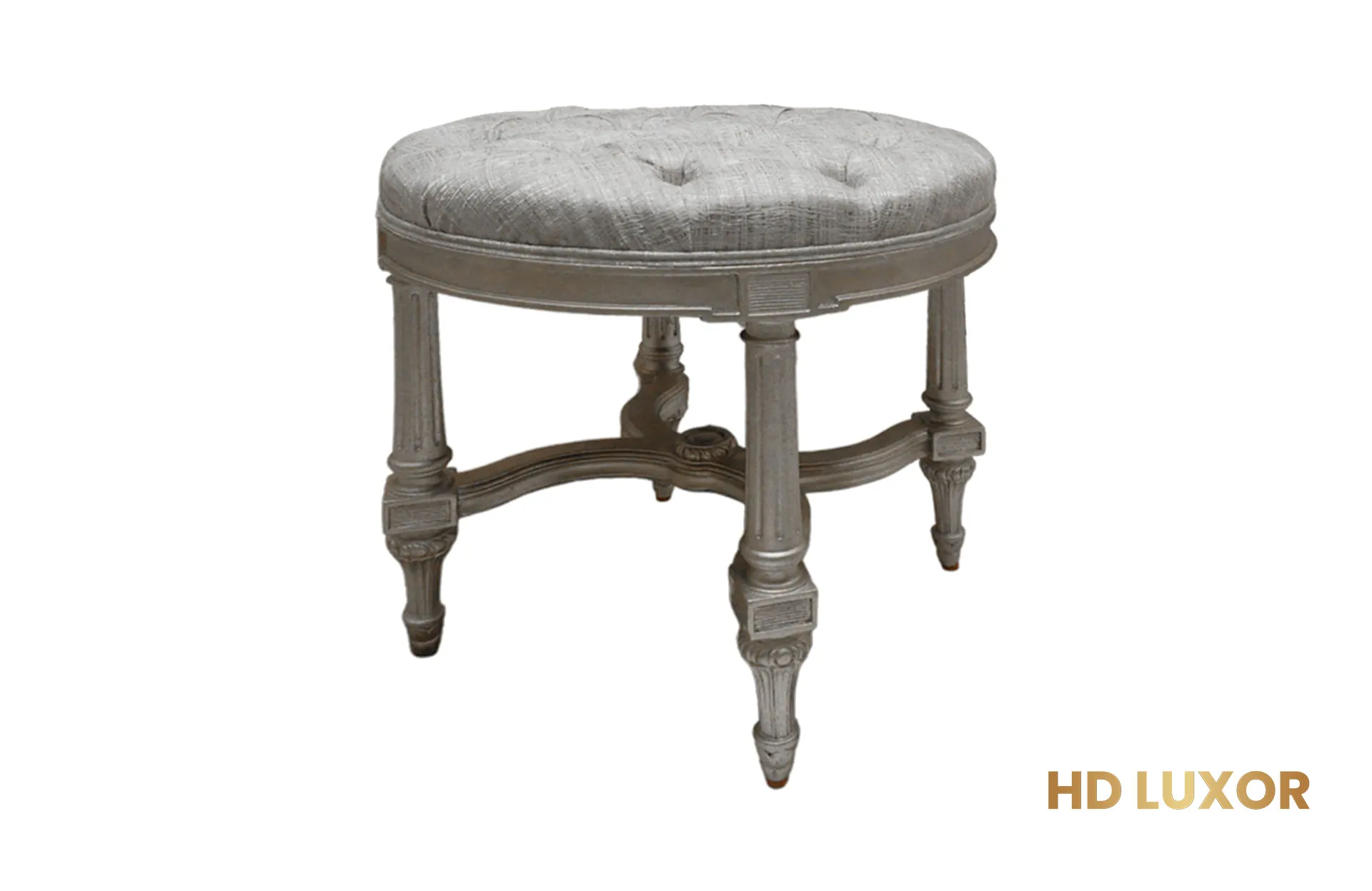 Home Decor Madala Ottoman SR 01-Stone Side View