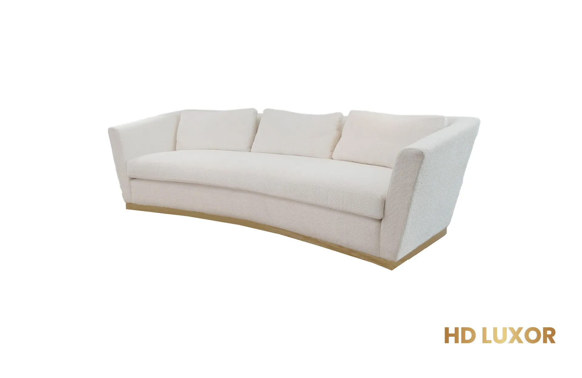Home Decor Savoia Sofa 4S Ivory Side View