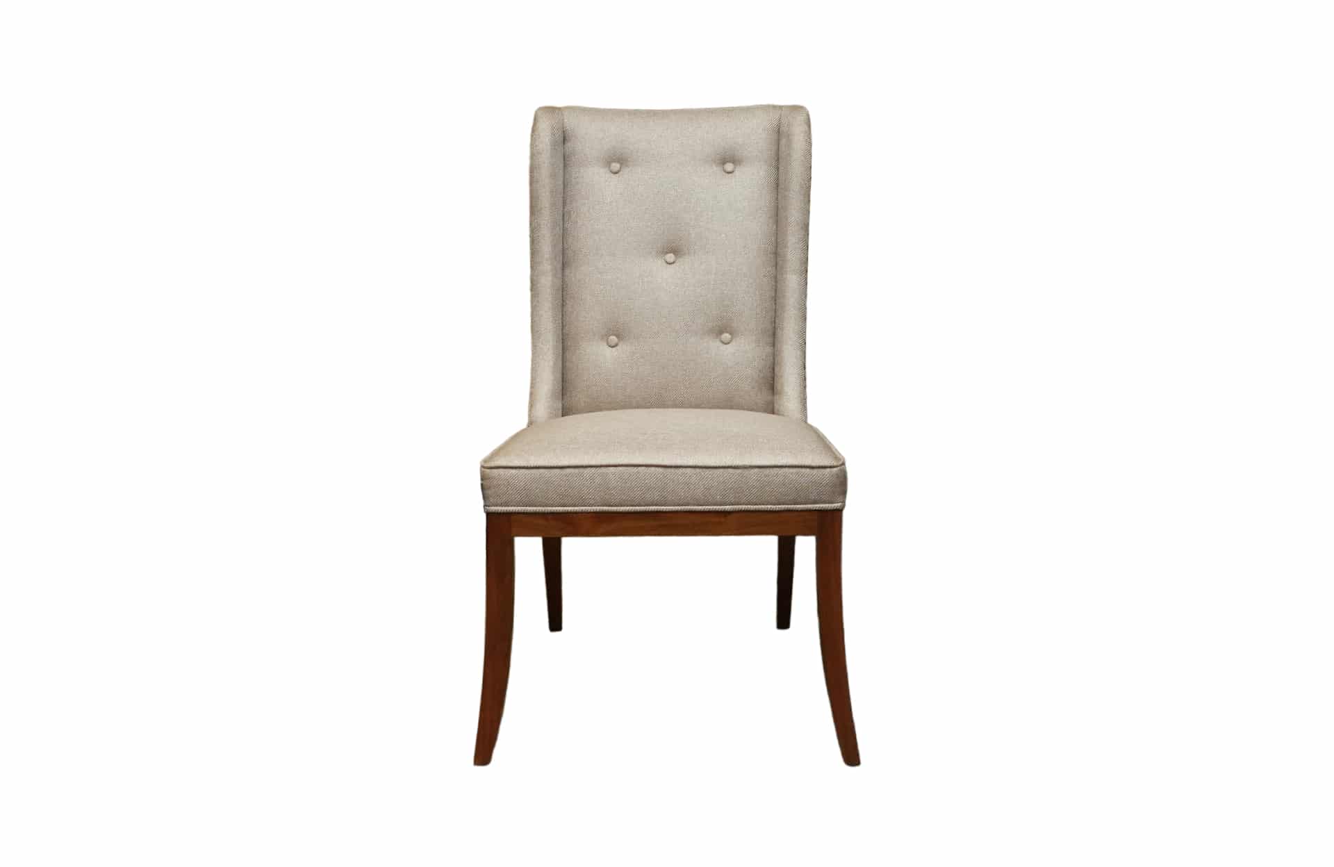 Home Decor Etta Dining Chair STL1647 Jute (Button) Front View