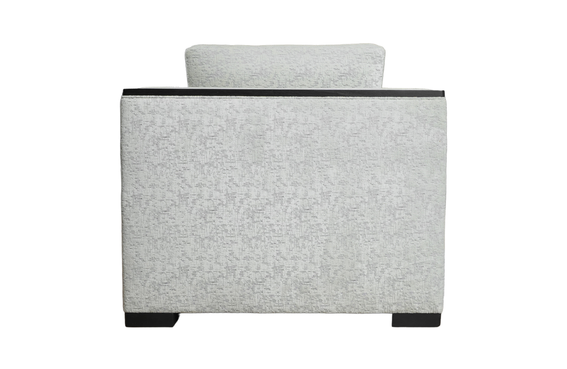 Home Decor Armchair Bari Deco Ivory Back View