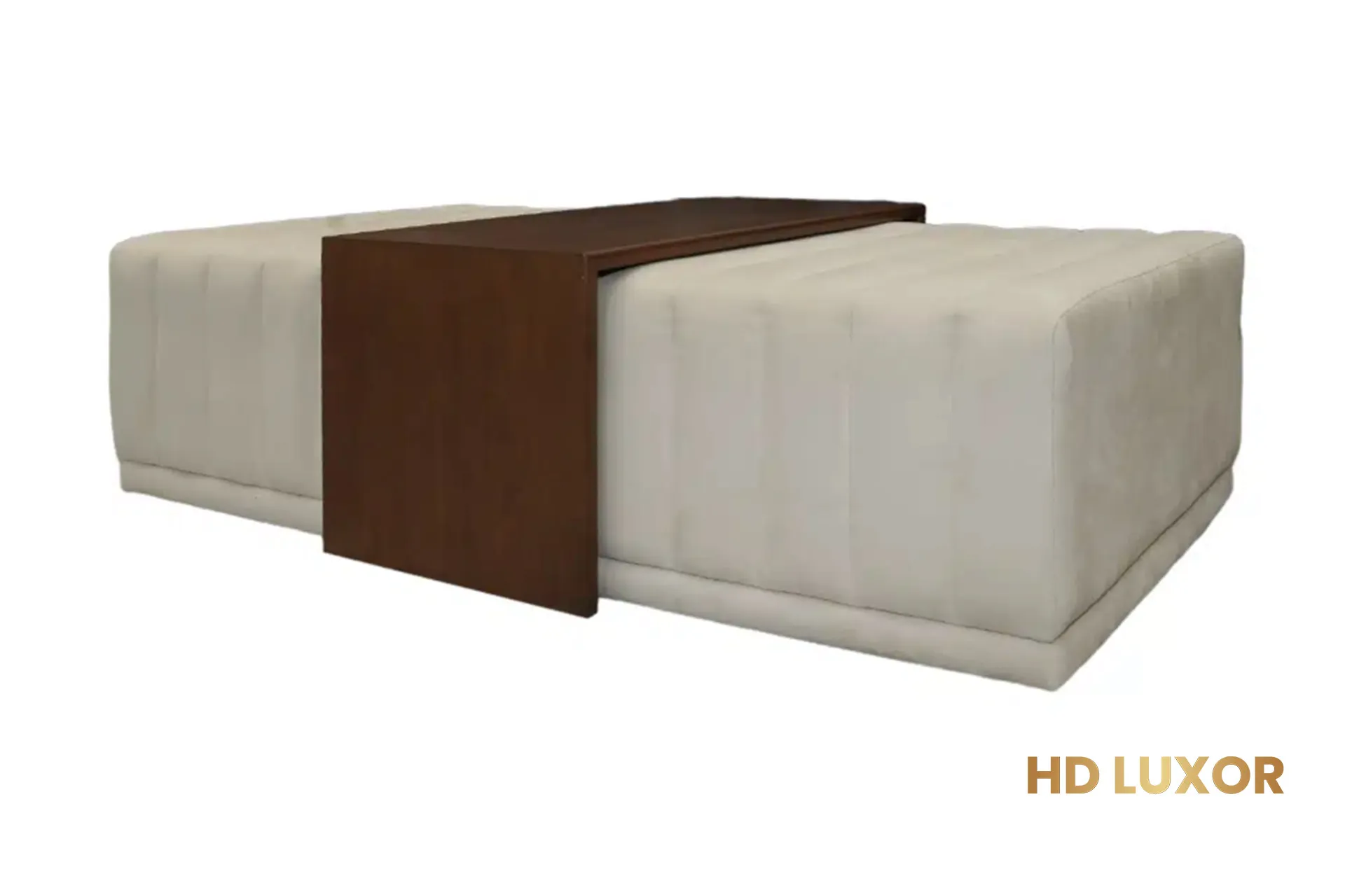 Home Decor Ottoman PD 0102 Beige Coffee Table Side View