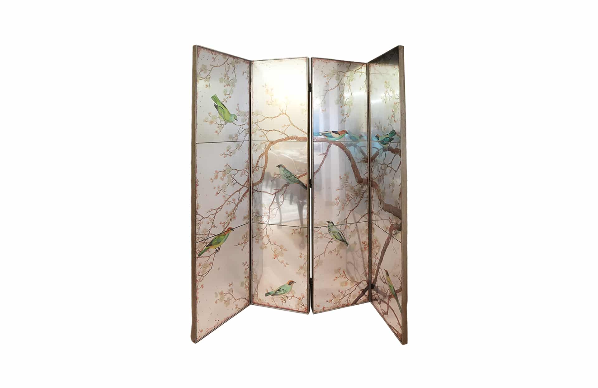 Home Decor Room Dividers Exotic Melodies 4-Panel Screen 38999 Front View